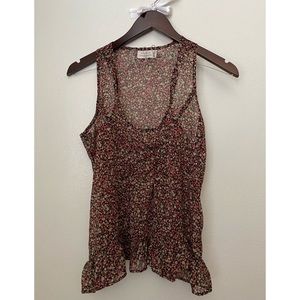 Love Tree racetrack peplum tank